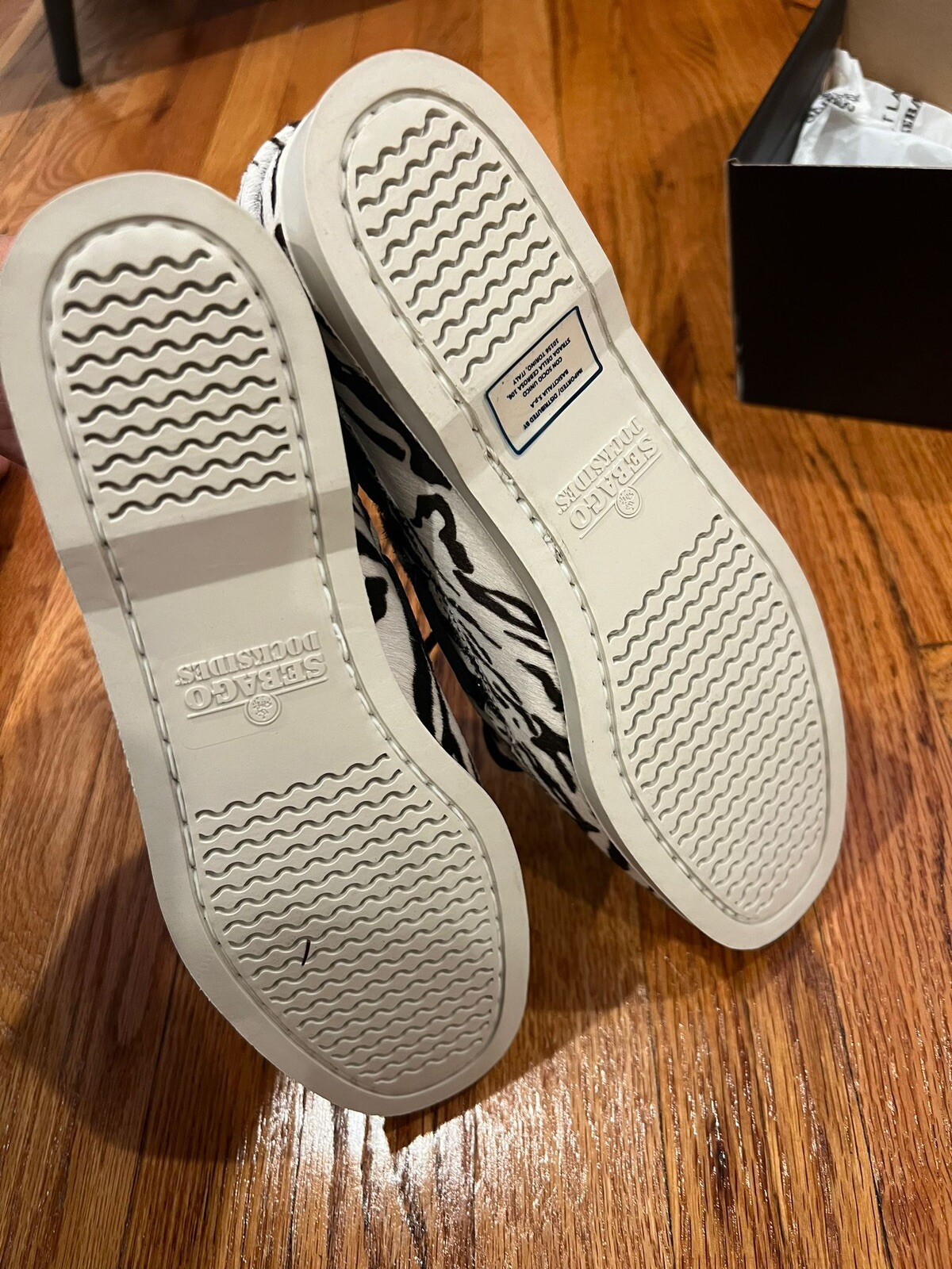 Mocassini zebra Saint Laurent Sabago