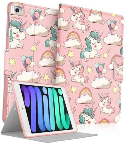 Case for iPad Mini 5 2019/Mini 4/Mini 3/Mini 2/Mini 1 - for Women Girls Unicorn