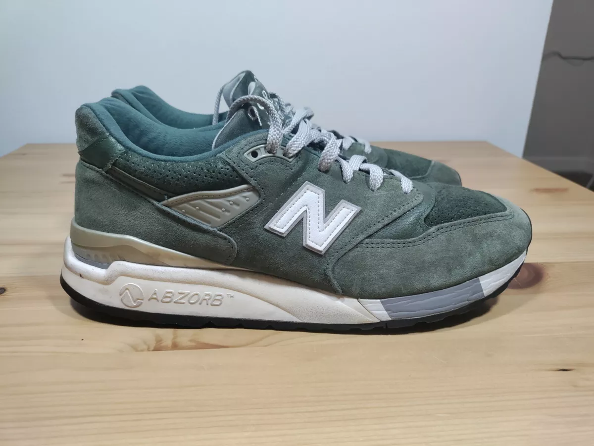 vis Rond en rond Malawi Size 9.5 - New Balance 998 Made In USA M998BB Green RARE | eBay