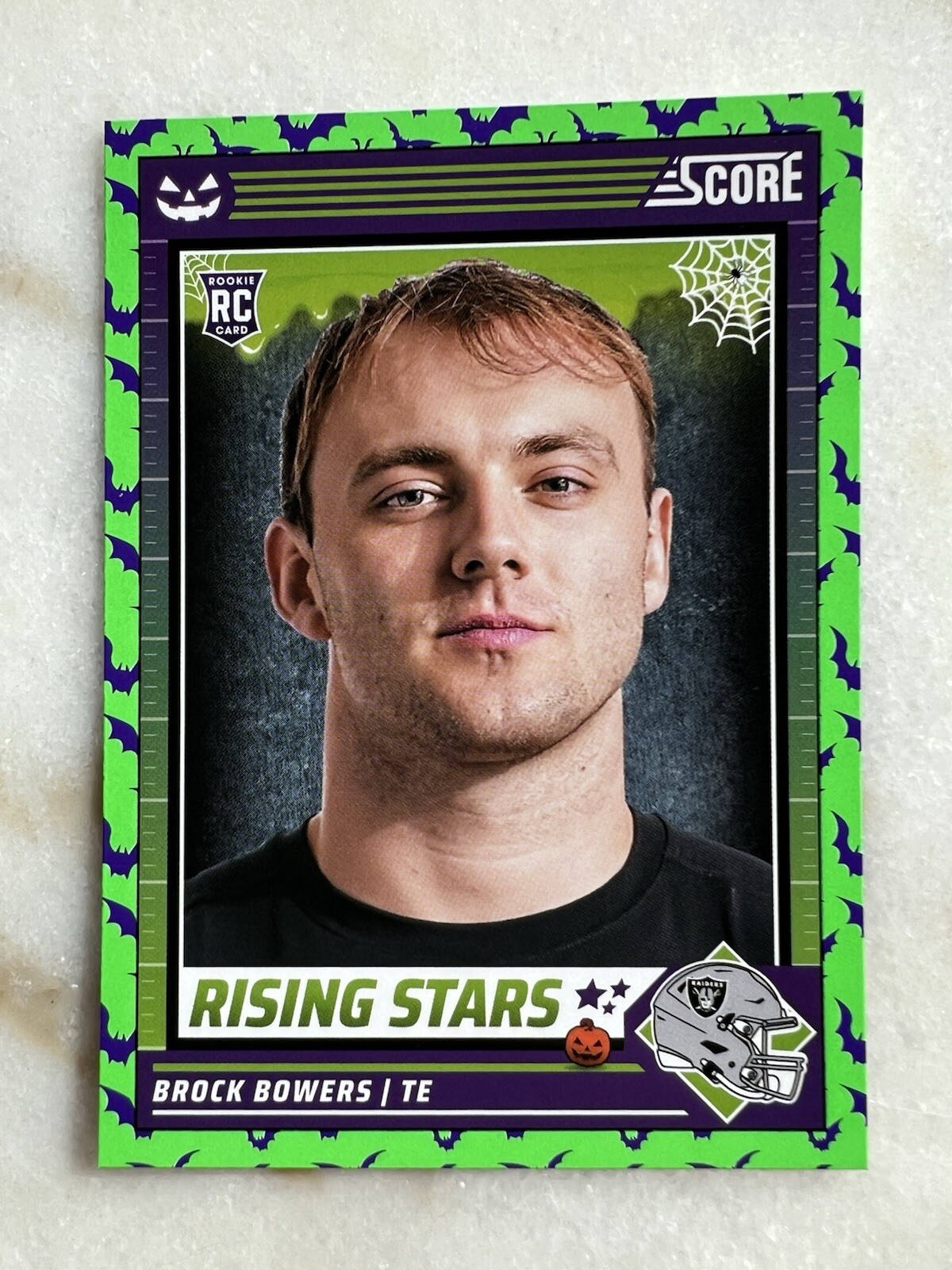 2024 Panini Score-A-Treat - Rising Stars Green Bats #8 Brock Bowers (RC)