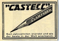 A. W. Faber "Casell" Pencil Classic Advertisement from 1929