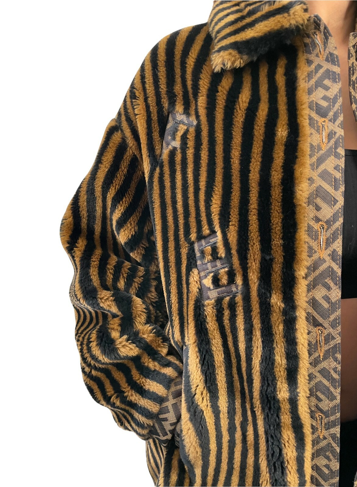 fendi faux fur jacket