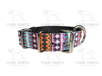 1.5'' HEAVY DUTY 5 PLY SANTE FE SEAT BELT DOG COLLAR   *APBT PIT BULL
