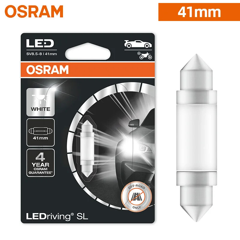 OSRAM C5W Festoon 41mm LEDriving 6000K White Car LED Signal Light Interior Lamp