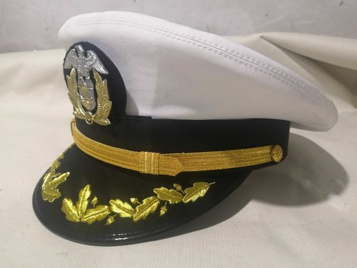 U.S MARITIME SERVICE/ MERCHANT MARINE CAPTAIN OR COMMANDER COMBINATION CAP - Picture 5 of 6