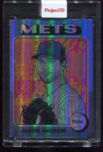 TOPPS PROJECT 70 FOIL #868 JACOB DEGROM by MORNING BREATH METS 61/70
