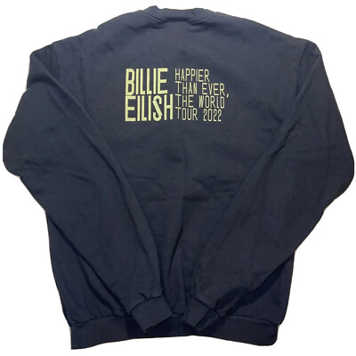 Billie Eilish Tシャツhappier than ever レアXL Billie Eilish Happier Than Ever World Tour 2022 Sweatshirt
