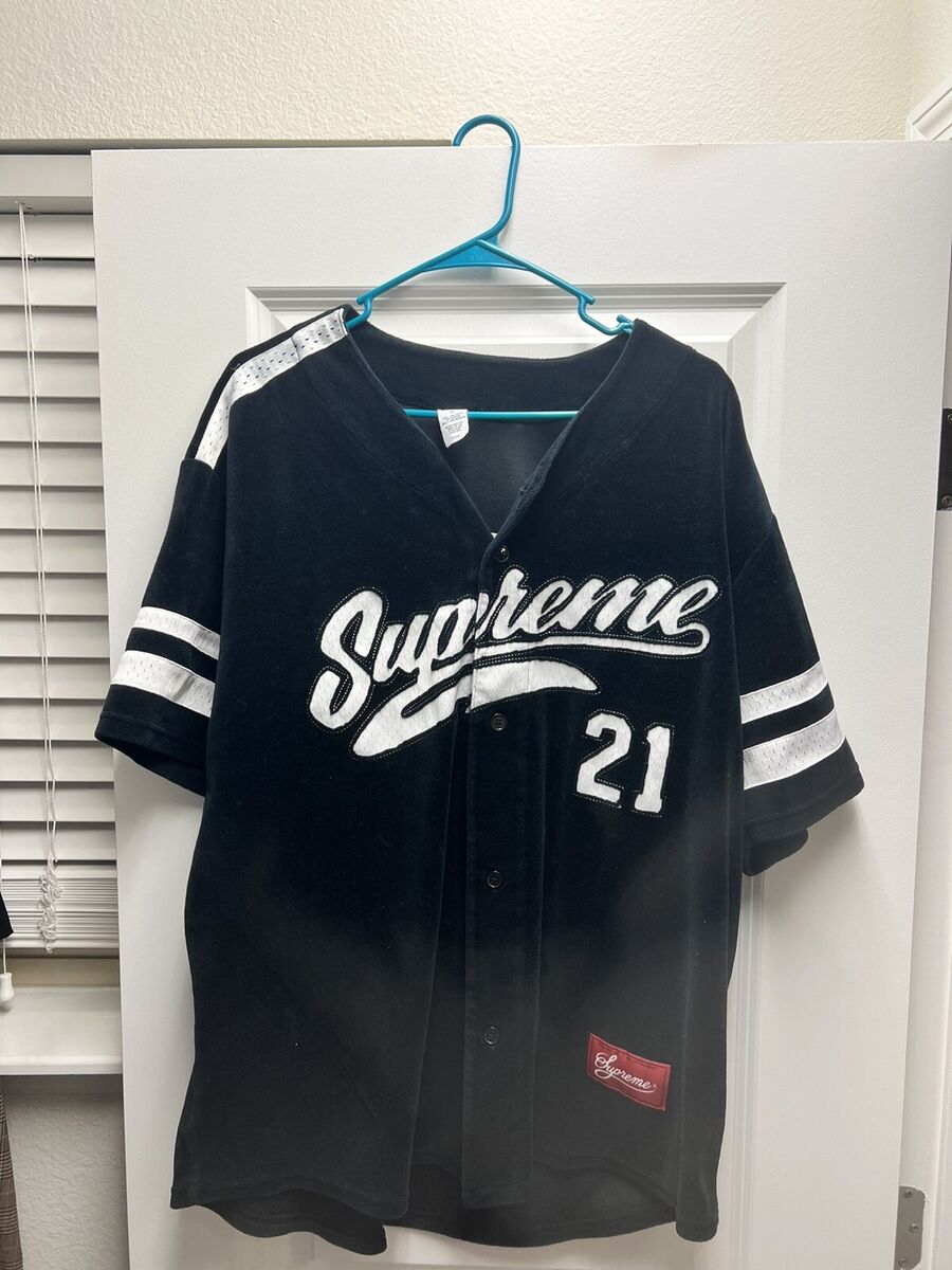 Supreme Satin Baseball Jersey