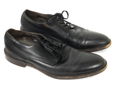 Aston Grey Anthony Genuine Leather Black Men\'s Oxford Shoes - Size 13 Aston Grey Collection Black Leather Lace Up Oxford Wingtip  main image 4