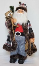 Santa Claus Figurine Christmas Decor 12.5 " Tall