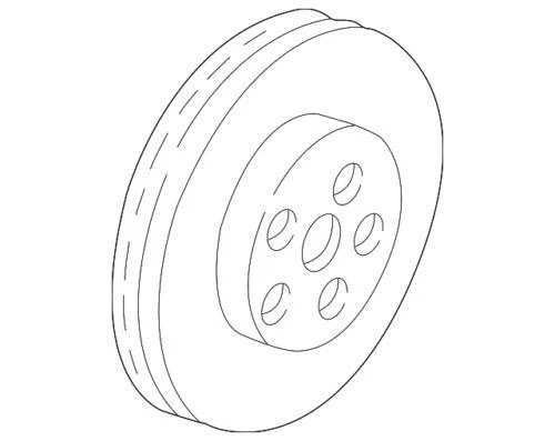 Rotor de freno genuino GM 1990-1997 Buick Chevrolet Oldsmobile Pontiac LS 18060234 Foto 4 de 4
