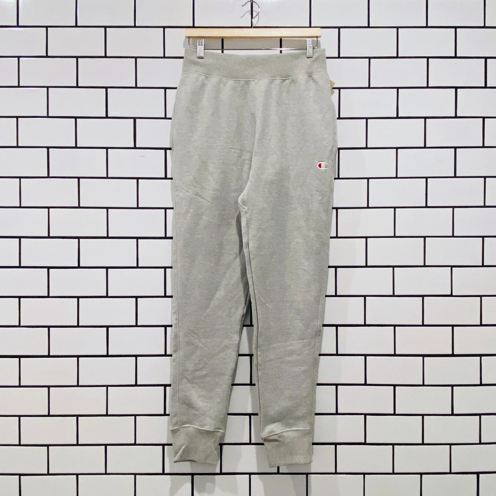 CHAMPION LOGO REVERSE WEAVE JOGGER PANT GREY S M L XL BEST SELLING SDOUT