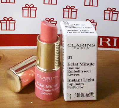 CLARINS Instant Light Natural Lip Perfector, #01 Rose Shimmer 24 x 1g Sample