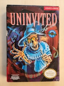 Uninvited (Nintendo Entertainment System, 1991) NES Complete CIB with hint book