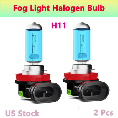 H8 H9 H11 Halogen Headlight Super Bright Bulbs Kit White 6000K 2PCS Fog Light