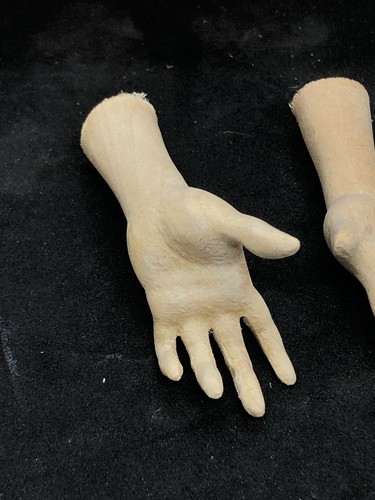 Un Paio Di Piedi/mani Legno Figura Donna figure presepe pastori 32/35Cm - Foto 7 di 12