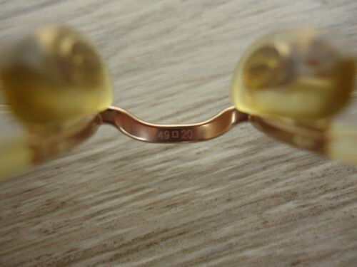 VTG Brooks Brothers Eyeglass Frames BB 251 1186-S 49 20 135 Gold Tone Half Rim - Picture 5 of 8
