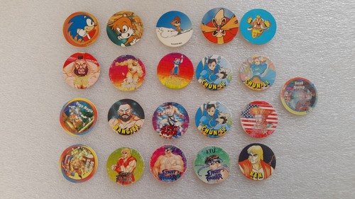 Lot Vintage De 44 Pogs – Ancienne Série N°2, Collection, Marque WPF, En Carton