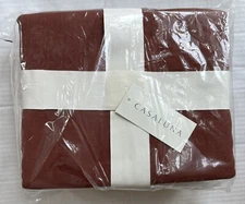 Casaluna Full/Queen Duvet & 2 Pillow Shams Set Dark Clay Cotton/Cashmere Blend