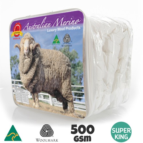 All Size AUS MADE 100% Merino Wool Quilt Doona Duvet Blanket All Season - 500GSM - Picture 16 of 17