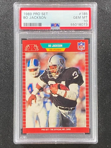 1989 Pro Set  Bo Jackson  PSA 10  Los Angeles Raiders