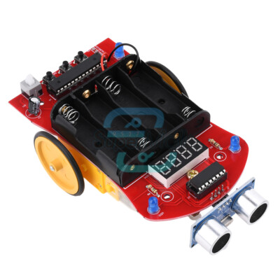 MCU DIY Smart Car Kit Ultrasonic Obstacle Avoidance Car Tracking Ranging Robot