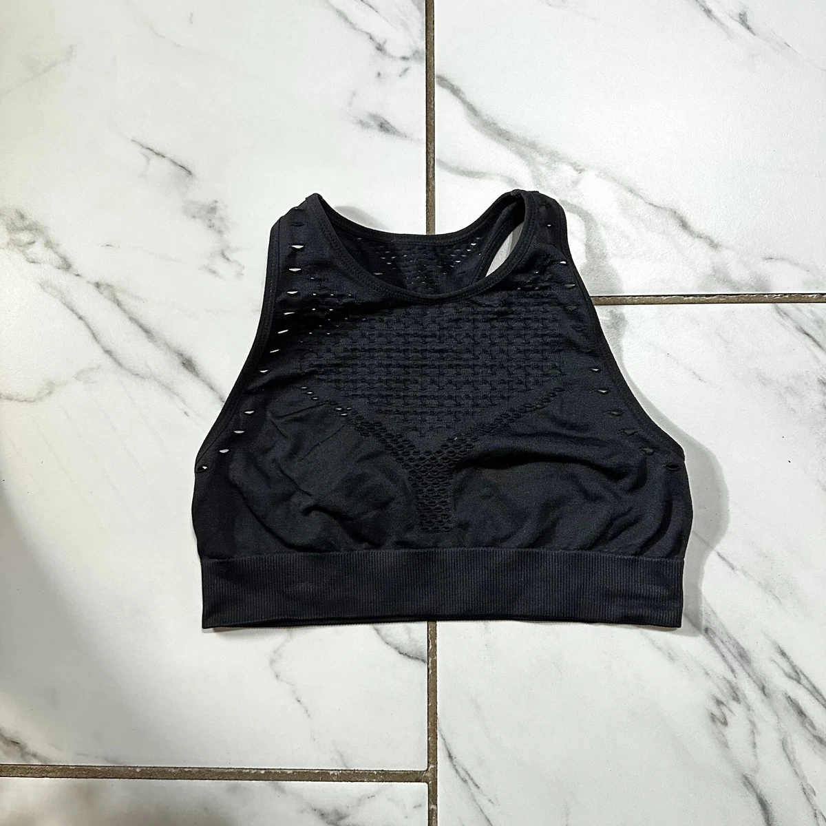 OFFLINE By Aerie Women's Seamless High Neck Sports Bra Black Size XS