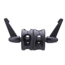 Dual Swiveling Grip Head Angle Clamp for Boom Arm Reflector Holder Stand B5D3