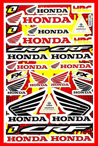 HONDA Stickers Graphics Decal Sheet For Motorcycle Car ATV Racing MX Dirt Bike - Picture 20 of 47