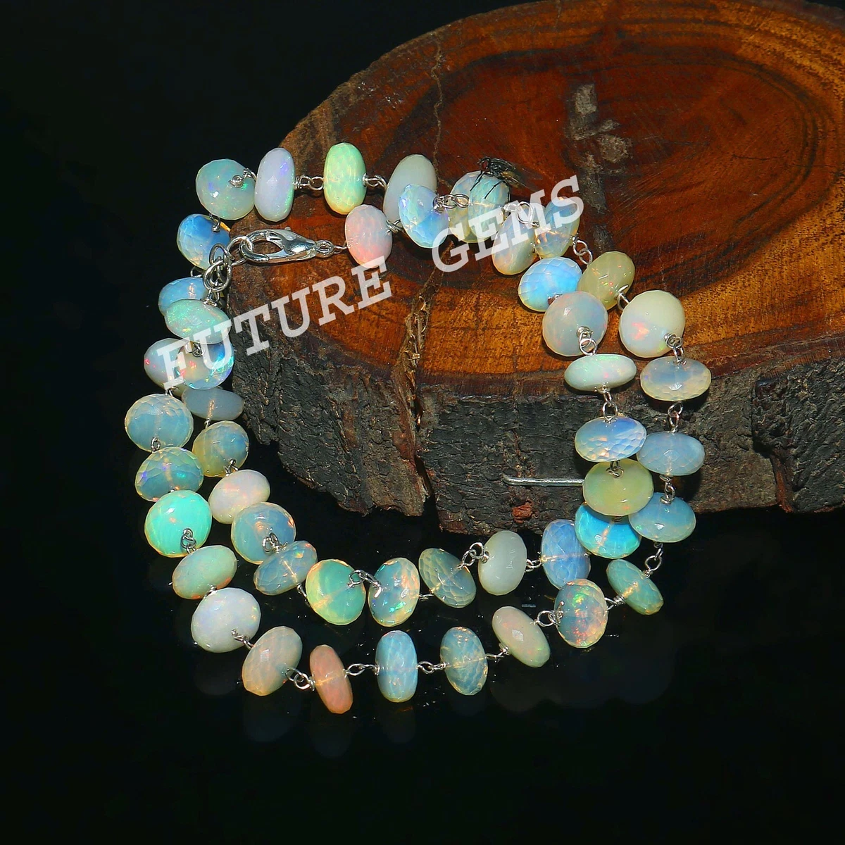 Faceted opal shop beads