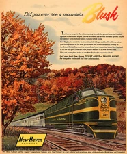 New Haven & Hartford Railroad Train Foliage Rhode Island NY Magazine Ad PHOTO