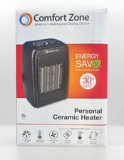 Comfort Zone CZ442E Personal Ceramic Energy save Heater, 1500W, Adjustable Therm