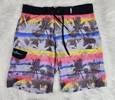 Maui and Sons Board Shorts Swimsuit Trunks Men s Size 32 Waist Multicolor
