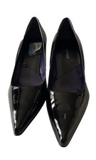 Nine West Y2k Women's Black Pointed Toe Kitten Heels Shoes US Size 8 M