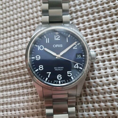 Oris Big Crown Propilot Date Blue Dial 41mm 01 751 7697 4065 Automatic watch.045