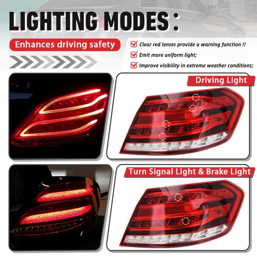 Luz trasera para Mercedes Benz E550 E63 AMG 2014 sedán exterior lado derecho - Imagen 7 de 15
