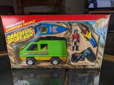 Vintage Fisher Price Adventure People Daredevil Sport Van Boxed 1979 #318