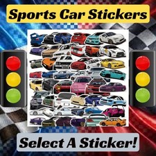 SPORTS CAR Vinyl Stickers Racing Decals - Select A Sticker - BUY2GET4FREE 