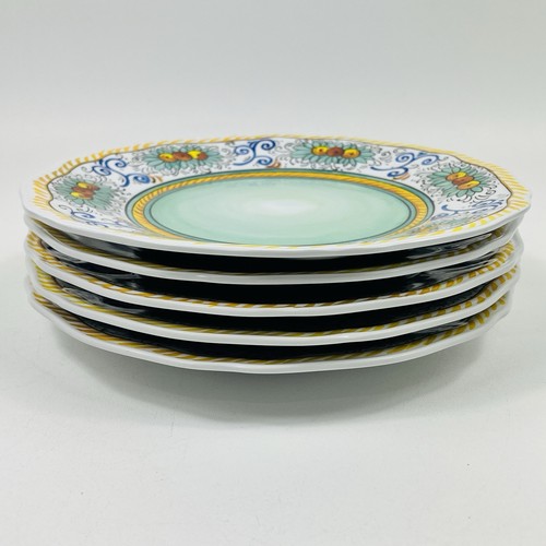 Le Cadeaux Melamine Dinner Plates DAISY 11" NEW With Tags Set of 5 Retired - Picture 5 of 9