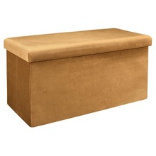 Coffre Banc Pliable en Bois Design Moderne  Espace de Rangement  Assise Conf...