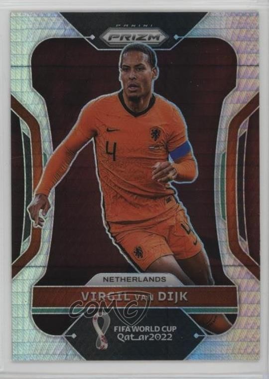 2022 Panini Prizm World Cup Qatar Hyper Prizm Virgil Van Dijk #163 0cf0