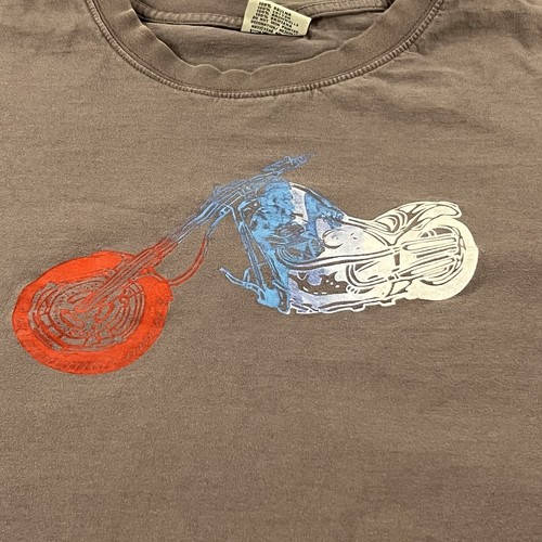 Bear Run Men's American Motorcycle Traditions T-Shirt | Vintage USA Flag Biker Tee - View #10