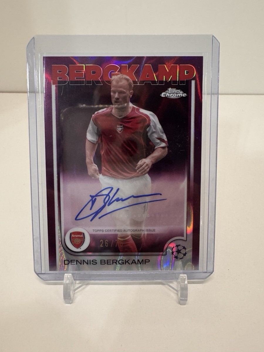 Topps Chrome UEFA - Paul Scholes 42/75, Dennis Berckam 27/50, Bernado Silva  8/50 - Thanks Sean! Tres firmas, tres íconos, tres formas distintas de  entender el fútbol. Paul Scholes fue el corazón 2025 topps Dennis Bergkamp Auto /75