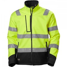 Helly Hansen Alna 2.0 Softshell Work Jacket Yellow Hi Vis Workwear 74095