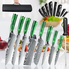 8 St&uuml;ck Japanisch K&uuml;chenmesser Set Damaststahl Kochmesser Santoku Mit Tasche DHL