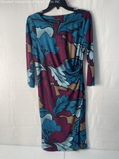 Gently Loved Talbots Multicolor Floral Women's Wrap Style Dress, Sz. M