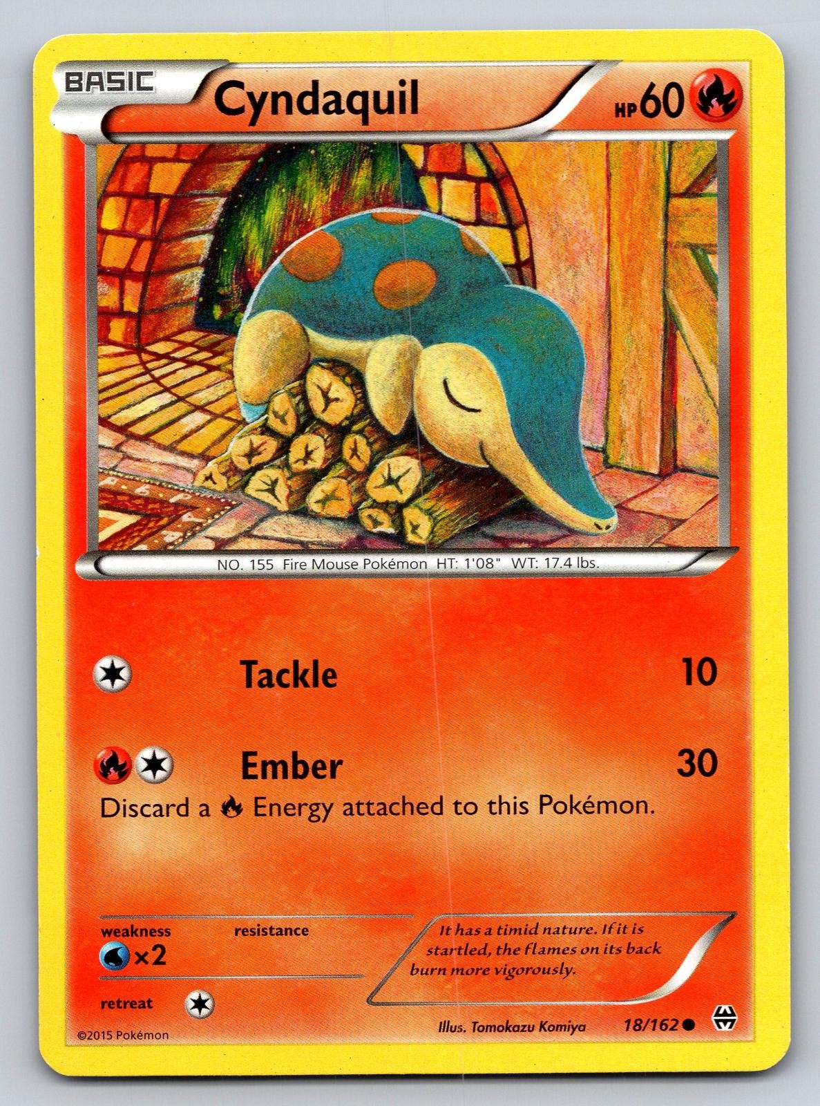 Cyndaquil 18/162 Common BREAKthrough Pokemon Lightly Played