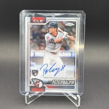 2026 Topps Chrome Petey Halpin Rookie On Card Auto RC Cleveland Guardians #RA-PH. rookie card picture
