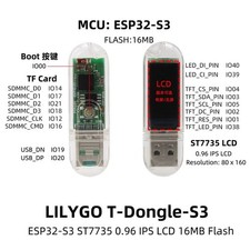 ESP32-S3 T-Dongle-S3 Development Board Support WiFi Bluetooth5.0 TF Card 16MB