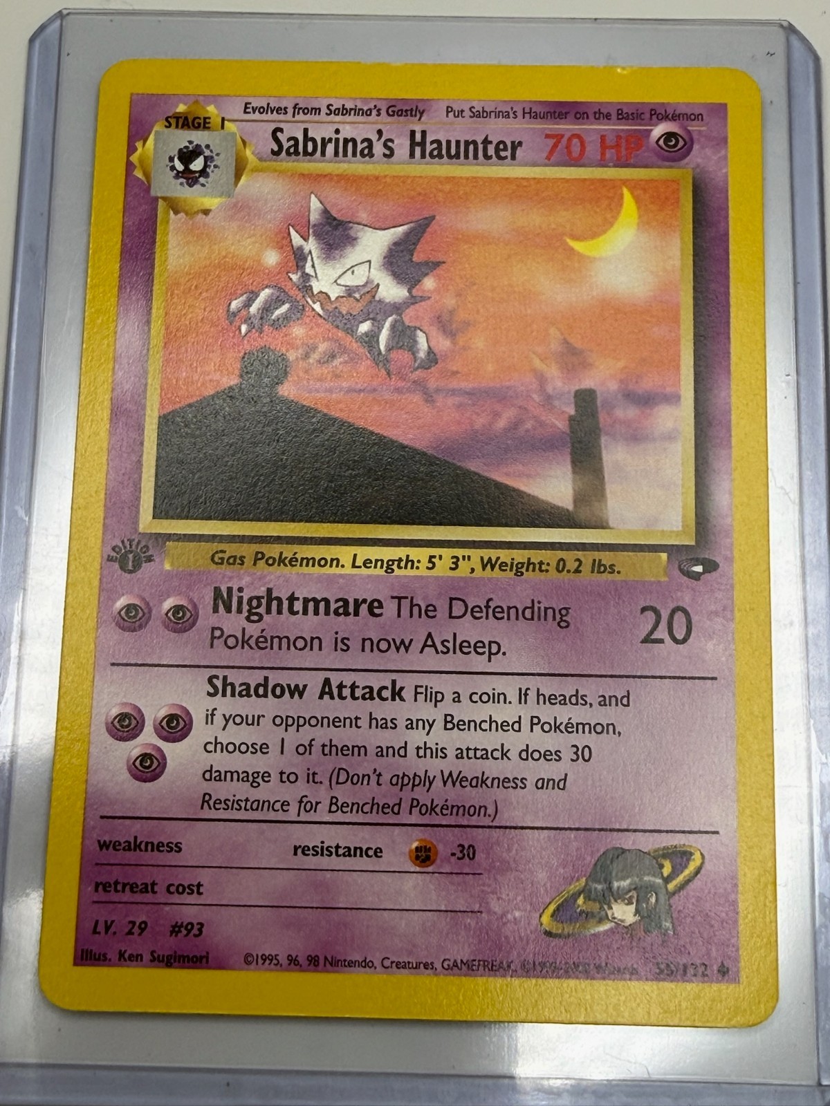 Sabrina's Haunter 55/132 Gym Challenge 1st Edition NM